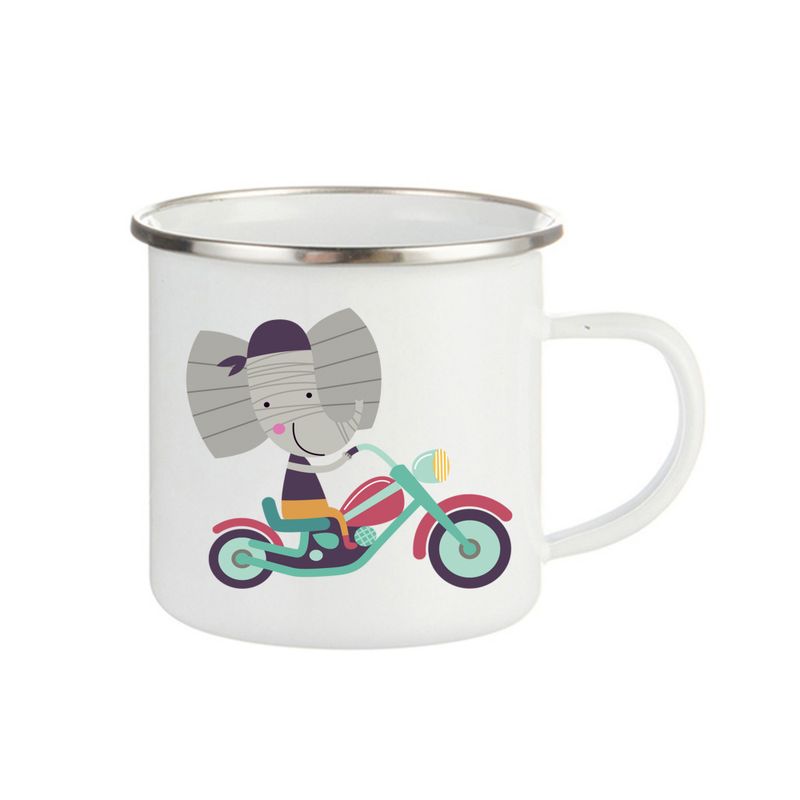 Emaljekopp Elefant på Chopper