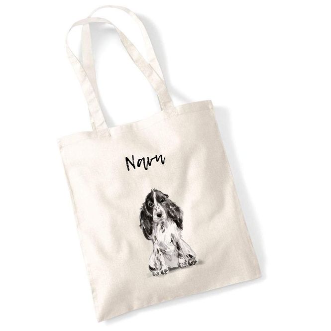 Hovedbilde Totebag Cocker spaniel svart