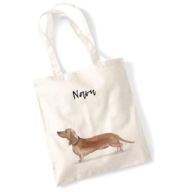 Hovedbilde Totebag Dachshund brun