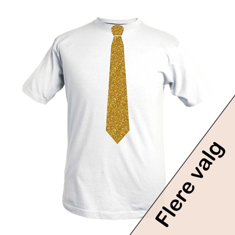 T-shirt med Slips