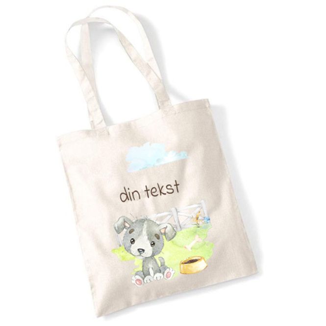 Hovedbilde Totebag hund mørk