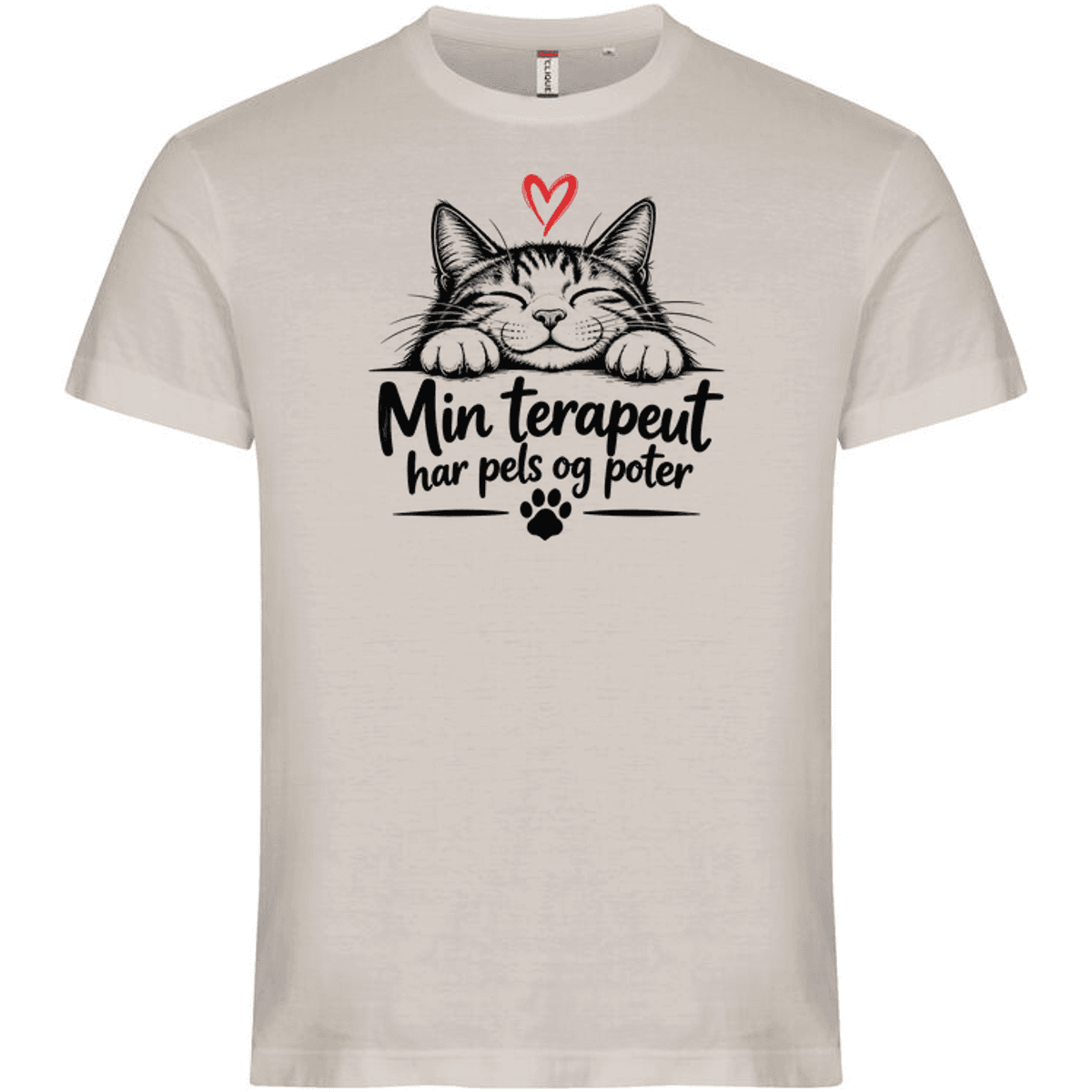 Basic T - Min terapeut har pels og poter - katt